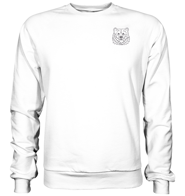 Bär schwarz - Basic Sweatshirt Unisex Sweatshirts Tier-Shirts.com Arctic White XS