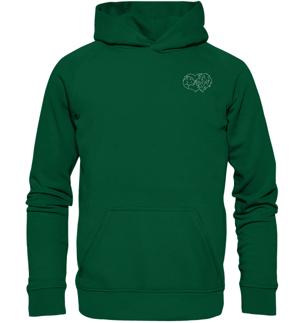 Löwenpaar weiß - Basic Hoodie Unisex Hoodies Tier-Shirts.com