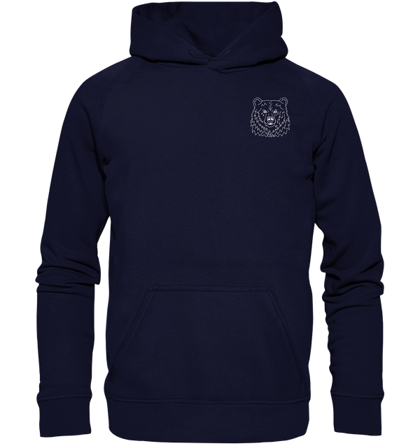 Bär weiß - Basic Hoodie Unisex Hoodies Tier-Shirts.com Oxford Navy XS