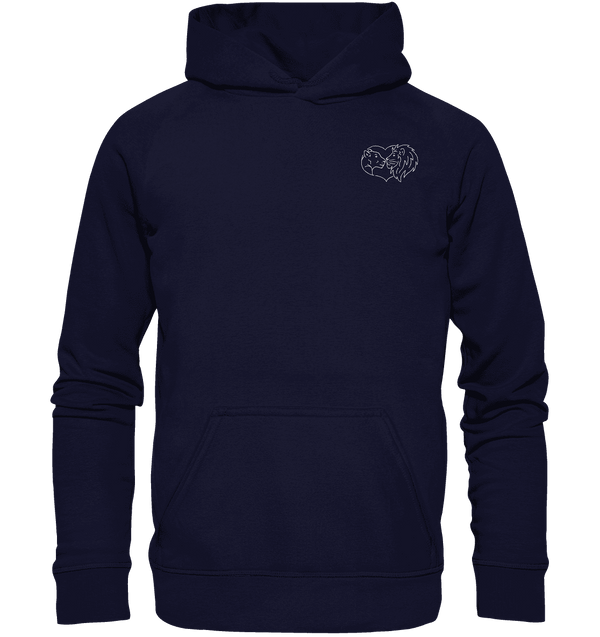 Löwenpaar weiß - Basic Hoodie Unisex Hoodies Tier-Shirts.com Oxford Navy XS