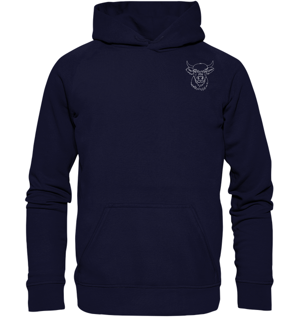 Highland Rind weiß - Basic Hoodie Unisex - Tier-Shirts.com