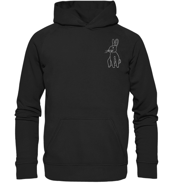 Hase weiß - Basic Hoodie Unisex Hoodies Tier-Shirts.com