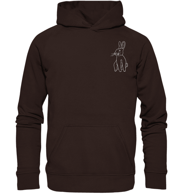 Hase weiß - Basic Hoodie Unisex Hoodies Tier-Shirts.com Hot Chocolate XS