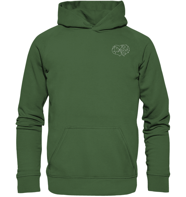 Löwenpaar weiß - Basic Hoodie Unisex Hoodies Tier-Shirts.com