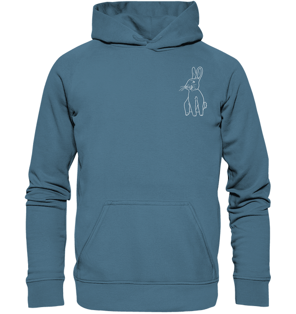 Hase weiß - Basic Hoodie Unisex Hoodies Tier-Shirts.com