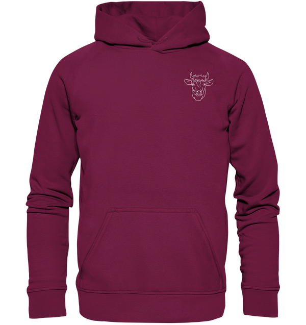 Kuh weiß - Basic Hoodie Unisex Hoodies Tier-Shirts.com Burgundy XS