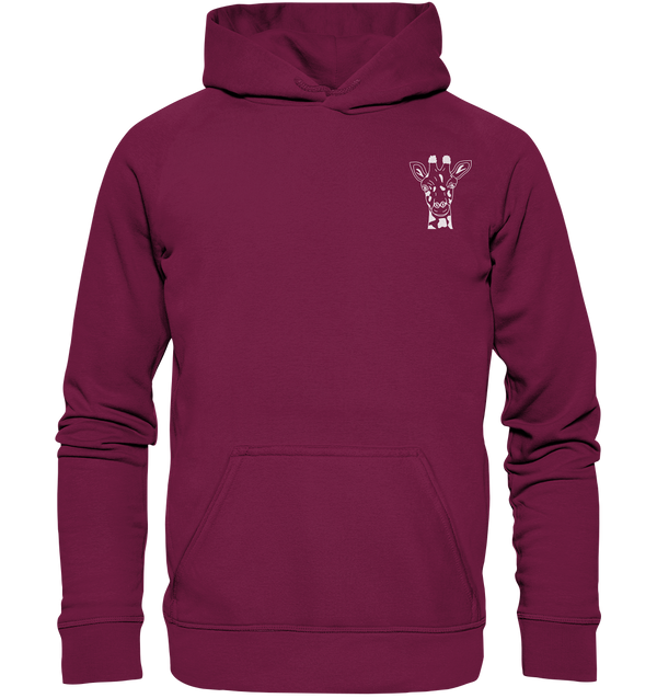 Giraffe weiß - Basic Hoodie Unisex Hoodies Tier-Shirts.com Burgundy XS