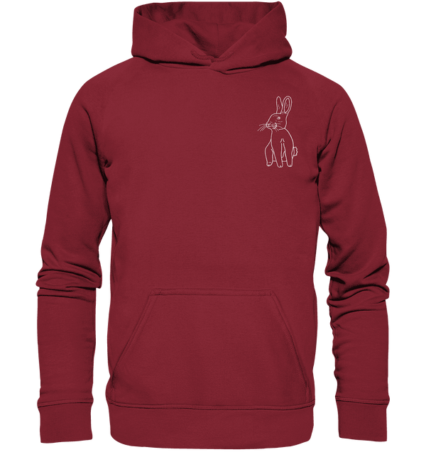 Hase weiß - Basic Hoodie Unisex Hoodies Tier-Shirts.com Brick Red XS