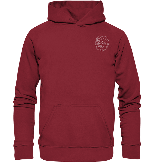 Löwe weiß - Basic Hoodie Unisex Hoodies Tier-Shirts.com Brick Red XS