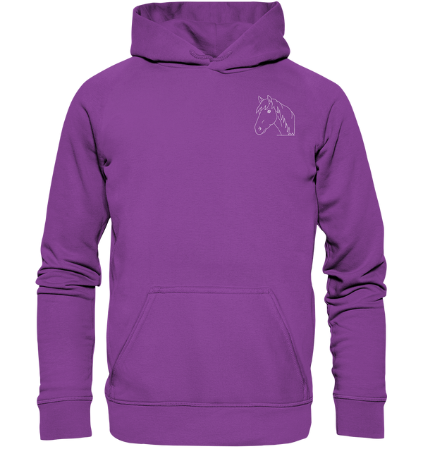 Pferd weiß - Basic Hoodie Unisex Hoodies Tier-Shirts.com Magenta Magic XS