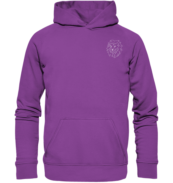 Löwe weiß - Basic Hoodie Unisex Hoodies Tier-Shirts.com Magenta Magic XS