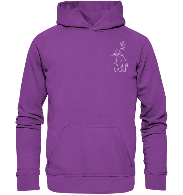 Hase weiß - Basic Hoodie Unisex Hoodies Tier-Shirts.com