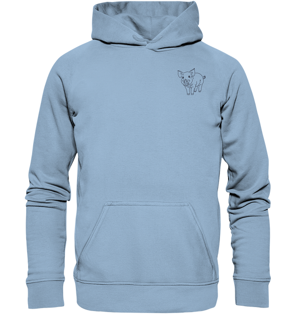 Schwein schwarz - Basic Hoodie Unisex Hoodies Tier-Shirts.com Sky Blue XS