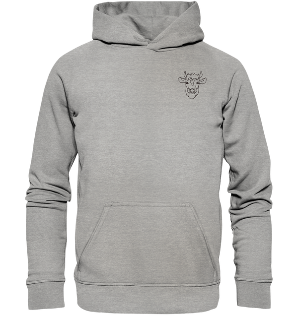 Kuh schwarz - Basic Hoodie Unisex Hoodies Tier-Shirts.com Heather Grey XS
