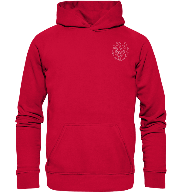 Löwe weiß - Basic Hoodie Unisex Hoodies Tier-Shirts.com Fire Red XS