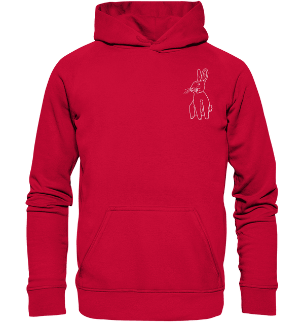 Hase weiß - Basic Hoodie Unisex Hoodies Tier-Shirts.com