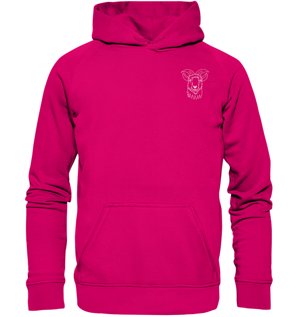 Ziege weiß - Basic Hoodie Unisex Hoodies Tier-Shirts.com Hot Pink XS