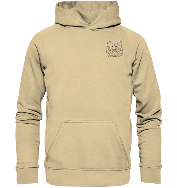 Bär schwarz - Basic Unisex Hoodie Hoodies Tier-Shirts.com Desert Sand XS