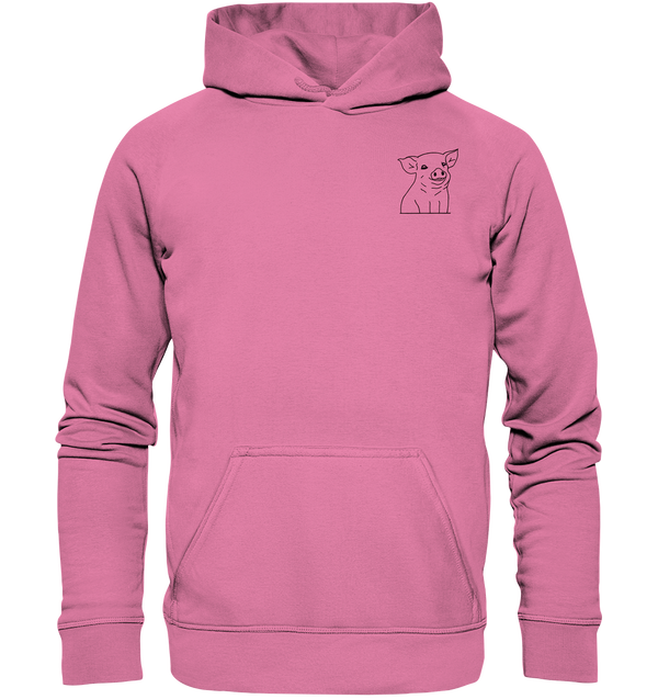 Ferkel schwarz - Basic Hoodie Unisex Hoodies Tier-Shirts.com Candyfloss Pink XS