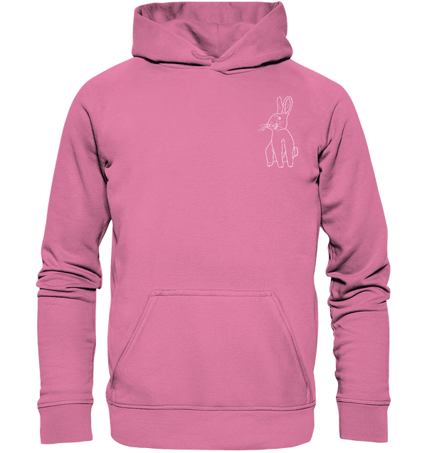 Hase weiß - Basic Hoodie Unisex Hoodies Tier-Shirts.com Candyfloss Pink XS
