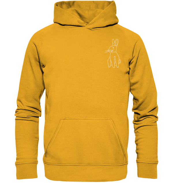 Hase weiß - Basic Hoodie Unisex Hoodies Tier-Shirts.com
