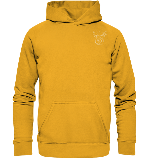 Highland Rind weiß - Basic Hoodie Unisex - Tier-Shirts.com