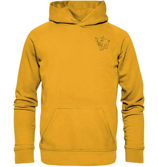 Schwein schwarz - Basic Hoodie Unisex Hoodies Tier-Shirts.com Gold XS
