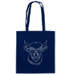 Highland Rind weiß - Baumwolltasche - Tier-Shirts.com
