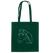 Pferd weiß - Baumwolltasche Einkaufstasche Tier-Shirts.com Bottle Green ca. 38x42