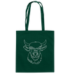Highland Rind weiß - Baumwolltasche - Tier-Shirts.com