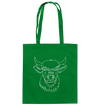 Highland Rind weiß - Baumwolltasche - Tier-Shirts.com
