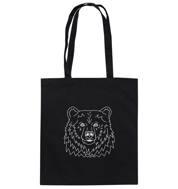 Bär weiß - Baumwolltasche Einkaufstasche Tier-Shirts.com Black ca. 38x42