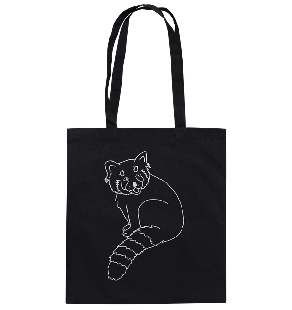 Roter Panda weiß - Baumwolltasche Einkaufstasche Tier-Shirts.com Black ca. 38x42