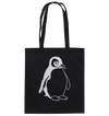 Pinguin weiß - Baumwolltasche Einkaufstasche Tier-Shirts.com Black ca. 38x42