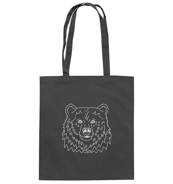 Bär weiß - Baumwolltasche Einkaufstasche Tier-Shirts.com Graphite Grey ca. 38x42