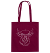 Highland Rind weiß - Baumwolltasche - Tier-Shirts.com