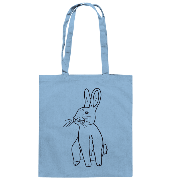 Hase - Baumwolltasche Taschen Tier-Shirts.com Sky Blue ca. 38x42
