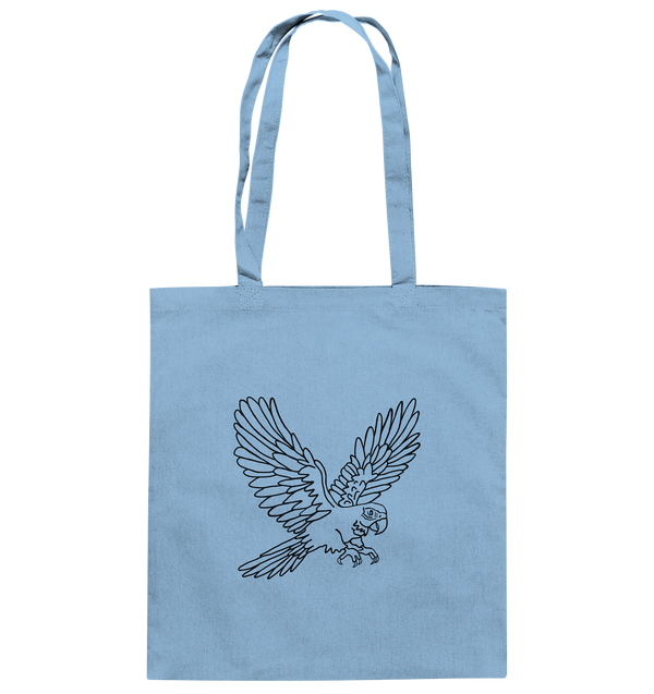 Papagei - Baumwolltasche Taschen Tier-Shirts.com Sky Blue ca. 38x42