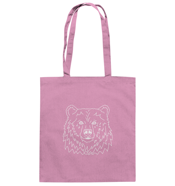 Bär weiß - Baumwolltasche Einkaufstasche Tier-Shirts.com Classic Pink ca. 38x42