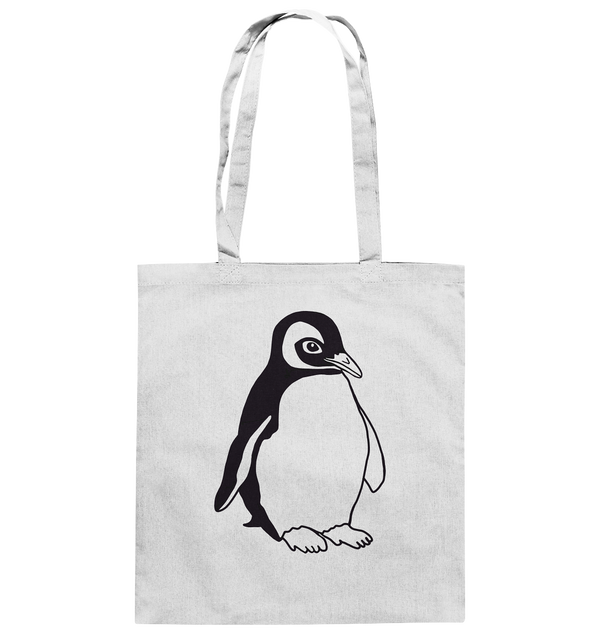Pinguin - Baumwolltasche Einkaufstasche Tier-Shirts.com White ca. 38x42