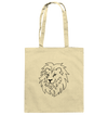 Löwe - Baumwolltasche Taschen Tier-Shirts.com Natural ca. 38x42