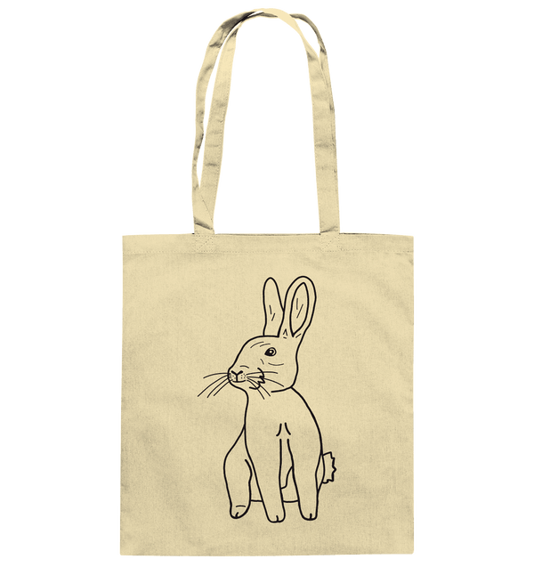 Hase - Baumwolltasche Taschen Tier-Shirts.com Natural ca. 38x42
