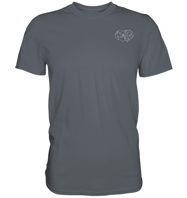 Löwenpaar weiß - Classic T-Shirt Unisex Unisex-Shirts Tier-Shirts.com Convoy Grey S