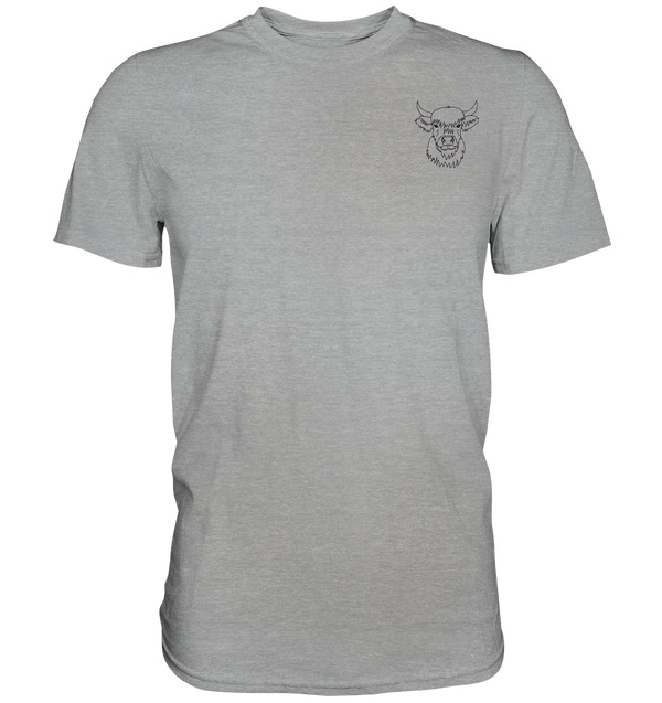 Highland Rind schwarz - Classic T-Shirt Unisex - Tier-Shirts.com