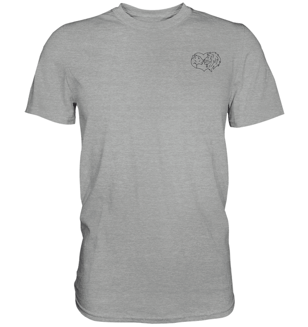 Löwenpaar - Classic T-Shirt Unisex Unisex-Shirts Tier-Shirts.com Light Oxford (meliert) S