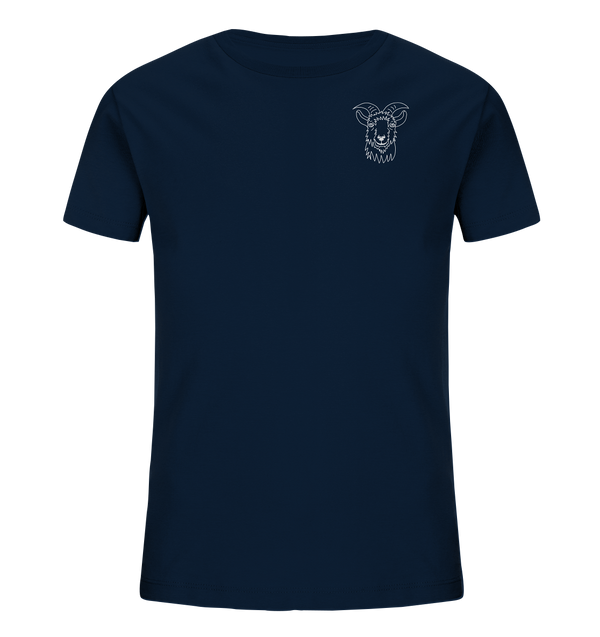 Ziege weiß - Organic T-Shirt Kinder T-Shirts Kinder Tier-Shirts.com French Navy 98/104 (3-4)