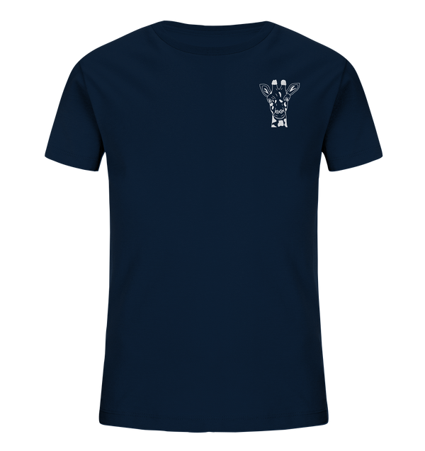 Giraffe weiß - Organic T-Shirt Kinder T-Shirts Kinder Tier-Shirts.com French Navy 98/104 (3-4)