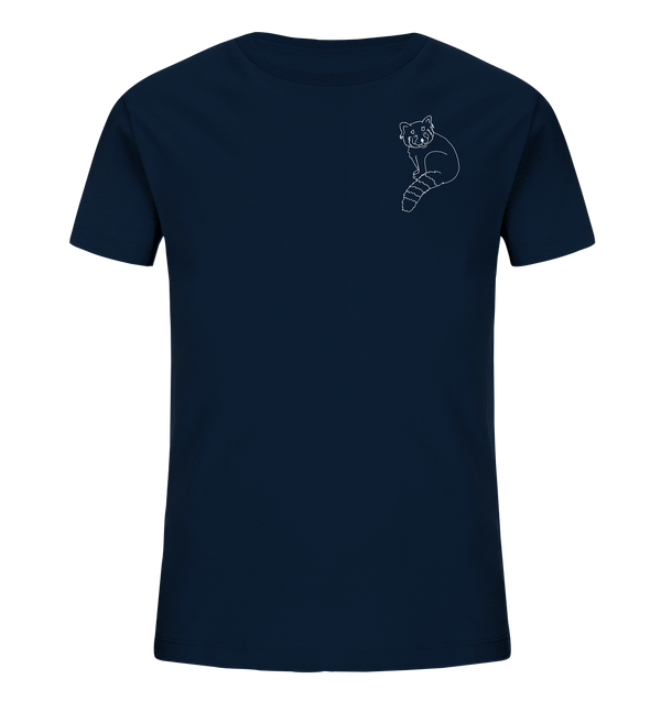 Roter Panda weiß - Organic T-Shirt Unisex Unisex-Shirts Tier-Shirts.com French Navy 98/104 (3-4)