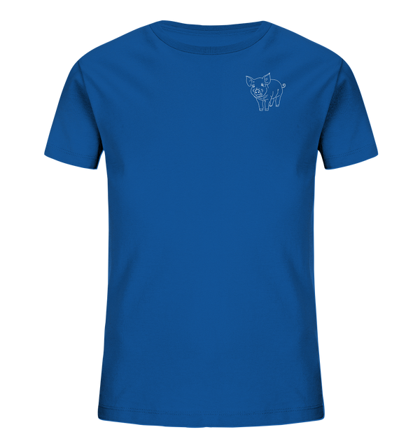 Schwein weiß - Organic T-Shirt Kinder T-Shirts Kinder Tier-Shirts.com Royal Blue 98/104 (3-4)