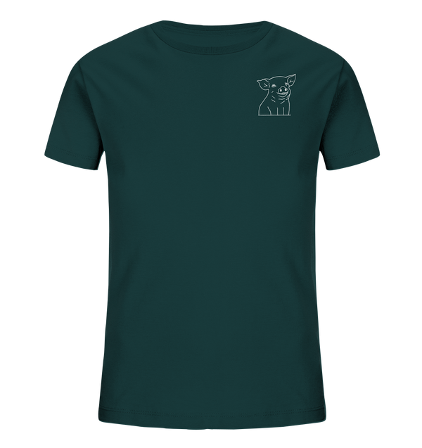 Ferkel weiß - Organic T-Shirt Kinder T-Shirts Kinder Tier-Shirts.com